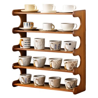 HAPPY LiFE 5層桌面置物架 12210 60cm, 茶色