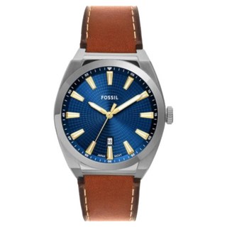 FOSSIL Everett 極簡紳士手錶 真皮錶帶 FS6115 42mm