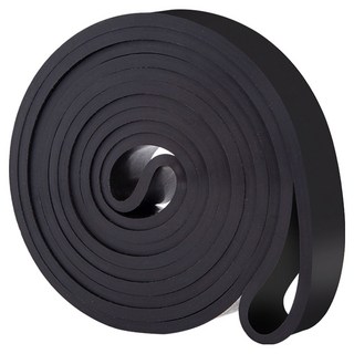 YORI CAR 優里 健身乳膠彈力帶, 黑色, 1個