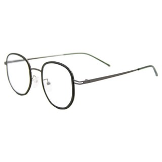 ALEGANT 慵懶法式溫莎圈拼接圓框UV400濾藍光眼鏡