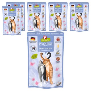 GranataPet 葛蕾特 精緻食光主食系列 貓餐包 7號, 85g, 鮪魚 + 鴨肉, 6個