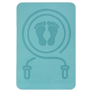 kingkong 加厚靜音跳繩墊/運動健身瑜珈墊/跳繩毯, 藍色, 1個