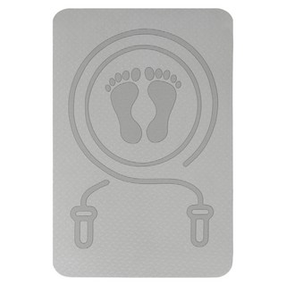 kingkong 加厚靜音跳繩墊/運動健身瑜珈墊/跳繩毯 8mm, 灰色, 1個