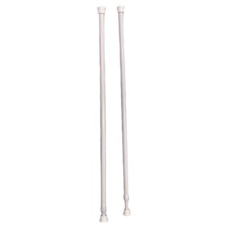 J&N 門簾 窗簾 浴簾伸縮桿 MY-0071 2個, 白色
