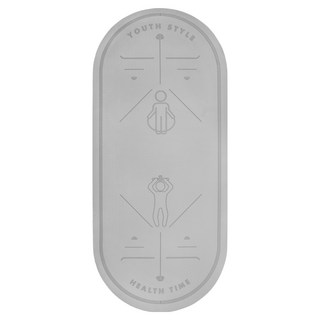 跳繩墊 經典款, 1個, 體位線 灰色