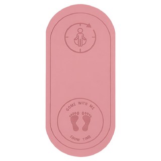 HOME GYM CLUB 居家健身 跳繩墊 腳印款, 1個, 粉色