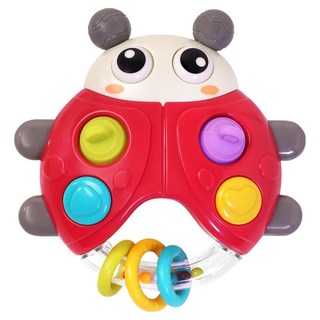 kidmate 孩子王 聲光小瓢蟲, 1個, 紅色 + 白色