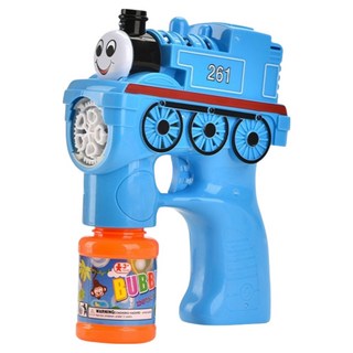 開心螞蟻仔 新式連續不間斷小火車造型電動泡泡槍 MY2611, 藍色, 1套