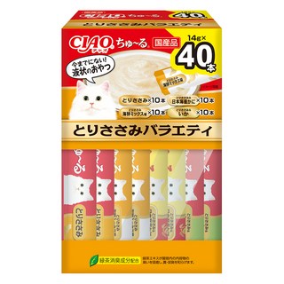 INABA CIAO 啾嚕肉泥盒裝, 1盒, 雞肉綜合口味, 560g