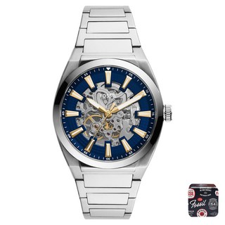 FOSSIL 男士 Everett 鏤空金屬手錶 ME3220 套裝