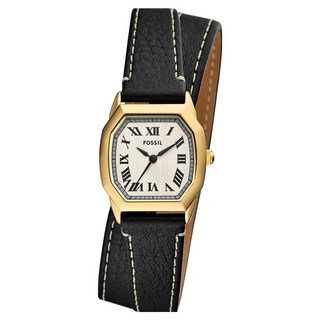 FOSSIL 女士鏤空皮革手錶 ES5404 套組