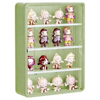 soonZAM 公仔用壁掛式收納展示盒 綠色, 1個