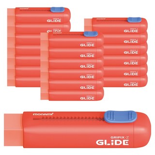 monAmi Graphix Z Glide 擦擦筆, 紅色, 20個