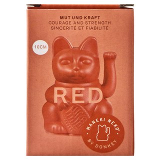 DONKEY 幸運繽紛招財貓 迷你款 紅色 10cm, 1個