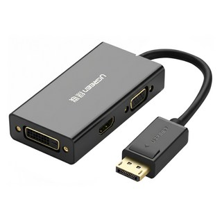 UGREEN 綠聯 DisplayPort轉HDMI/VGA/DVI轉換器 PRO版, DP110, 1個