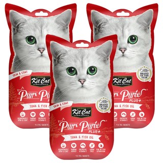 Kitcat 呼嚕嚕肉泥 關節保健配方, 鮪魚, 60g, 3包