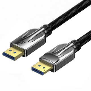 VEnTIOn 威迅 HGA系列 DP2.0 8K高清傳輸線 1M 16K 54Gbps HDR, 黑色, 1條