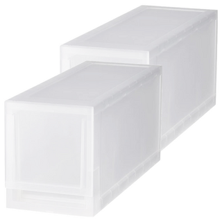 KEYWAY 聯府 抽屜式整理箱 456 x 170 x 205mm, 白色, 2個