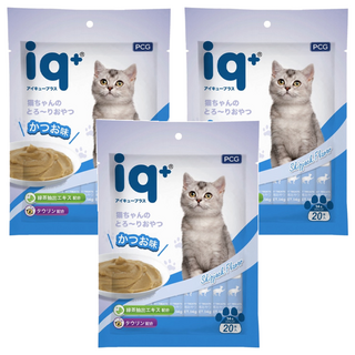 iq 貓咪樂泥棒 肉泥, 鰹魚口味, 280g, 3袋