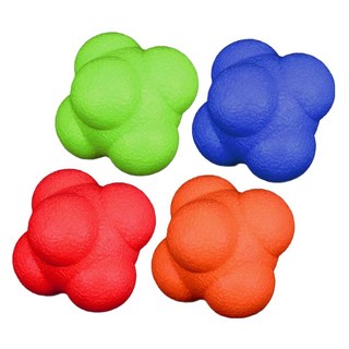 AD-ROCKET 反應訓練球 4件組 橡膠材質 重量:58g/個, 藍色 + 綠色 + 紅色 + 橘色, 1組