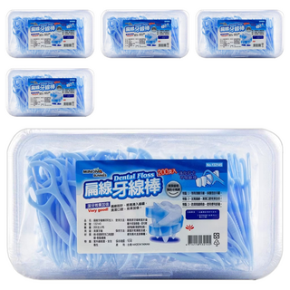 minono 米諾諾 扁線牙線棒, 7cm, 200支, 5盒