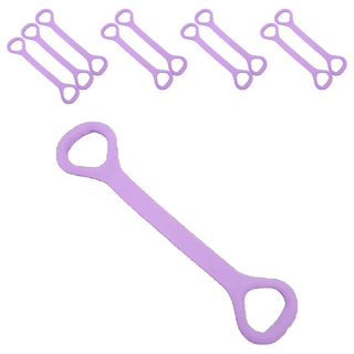 拉力繩 紫色 10條 健身拉力帶/瑜珈皮拉提斯彈力繩, 大(45 x 9cm)