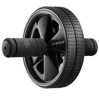 BYZOOM FITNESS 健腹滾輪 在家也能健身, TS-8767B, 黑色