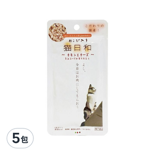 貓日和 鮮饗餐包, 起司雞肉, 40g, 5包