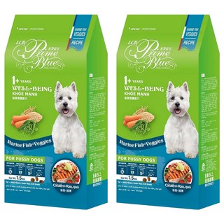 LCB 藍帶廚坊 健康挑嘴狗糧, 海洋魚蔬果配方, 1.5kg, 2袋