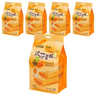 SUKHI 巧戀流芯蛋酥 鹹蛋黃味, 175g, 5袋