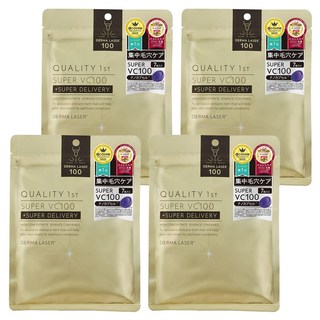DERMA LASER Quality First 皇后面膜 VC100修護 金色, 7片, 4袋