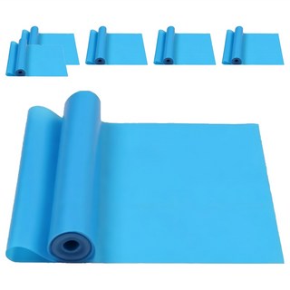 Yesse 健身瑜珈拉力帶 TPE材質 彈性伸縮 不易變形 方便收納, 藍色, 1組