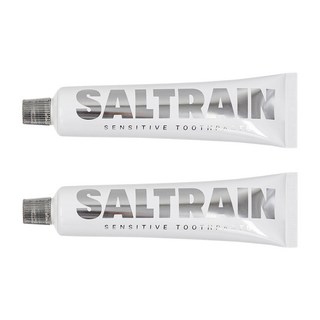 SALTRAIN 全效抗敏灰鹽牙膏 銀色 敏感護理 抗牙菌斑, 100g, 2盒