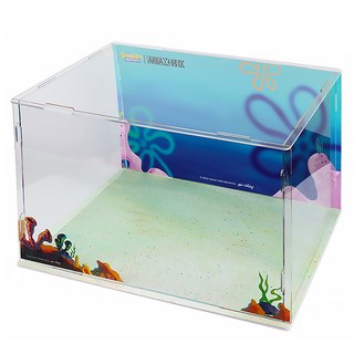 AREAX 海綿寶寶 蟹堡王 公仔展示盒, 1個