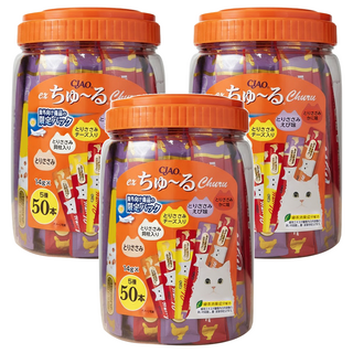 INABA CIAO 肉泥條, 雞肉綜合海陸, 700g, 3桶