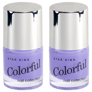 STAR KING 星之冠 多彩指甲油 亮彩繽紛靚麗 彩繪單色隨心所慾 瓶身輕巧方便攜帶, #015, 10ml, 2瓶