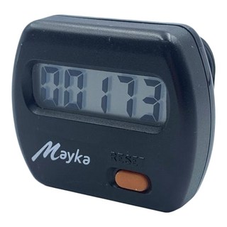 明家 單功能 健康 計步器 LCD面板顯示 輕量設計, 1個, 黑色