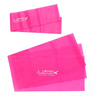 muva 瑜珈美舒展彈力組 適合全身性體態伸展 高延展性 超彈力 天然乳膠材質, 螢粉色, 1組
