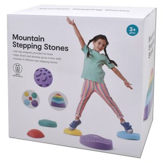 Mountain Balance 漂浮踏步平衡石套組 xy551, 彩虹, 1套