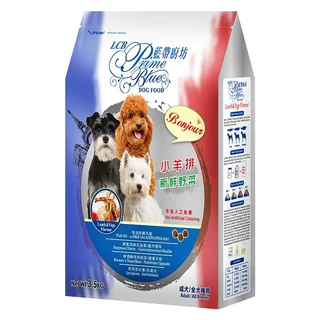 LCB 藍帶廚坊 成犬/全犬種用 乾飼料 3.5kg, 小羊排 + 新鮮野菜, 1袋