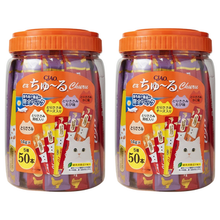 INABA CIAO 肉泥條, 雞肉綜合海陸, 700g, 2桶