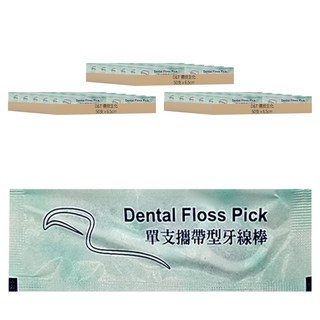 D&T 德技生化 細滑牙線棒, 6.5cm, 50支, 3包