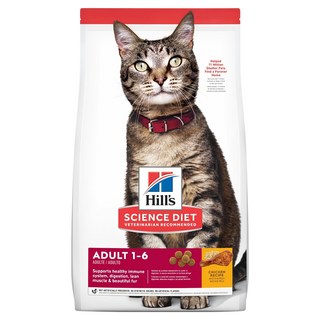 Hill's 希爾思 SCIENCE DIET 1~6歲成貓 特調食譜 乾糧, 雞肉, 10kg, 1袋