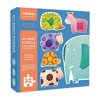 mideer 兒童幾何認知拼圖, 32片, 1盒
