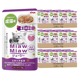 MIAWMIAW 妙喵主食軟包, 鰹魚 + 柴魚, 70g, 36包