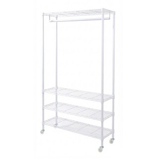 Steel Tycoon 鋼鐵力士 四層單桿吊衣組, 白色