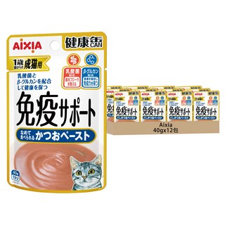 AiXiA 免疫力軟包2號, 鰹泥狀, 40g, 12包