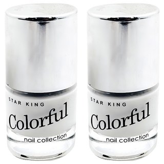 STAR KING 星之冠 多彩指甲油 亮彩繽紛靚麗 瓶身輕巧方便攜帶, #023, 10ml, 2瓶