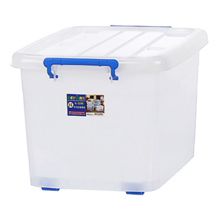 KEYWAY 聯府 滑輪掀蓋整理箱 收納箱 110L, 透明色, 1個