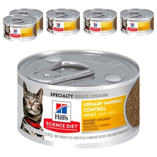 Hill's 希爾思 SCIENCE DIET 成貓 主食罐, 泌尿道毛球控制, 82g, 6罐